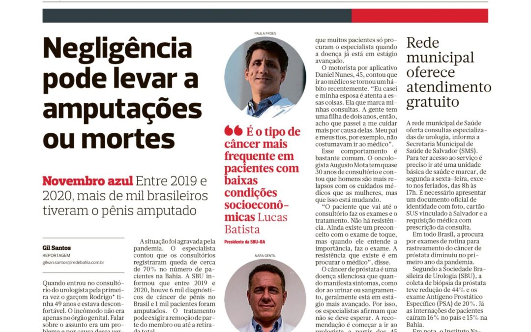 Jornal Correio: Negligência pode levar a amputações ou mortes – nov 2021